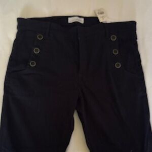 LOFT Men's Dark Navy Chinos with Button Accents